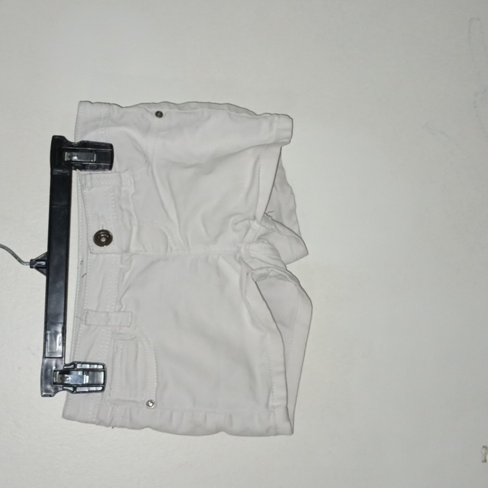 Squeeze denim white short